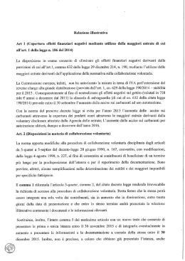 La Relazione illustrativa