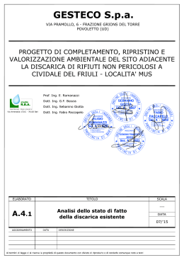 A.4.1_Analisi stato di fatto - Regione Autonoma Friuli Venezia