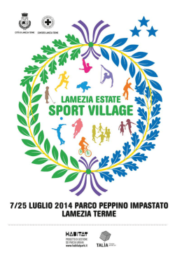 lamezia estate sport village 2014 - v edizione
