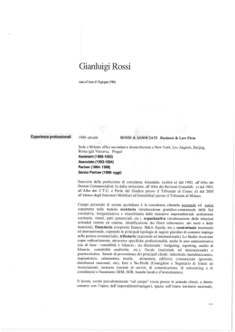 CV Rossi Gianluigi