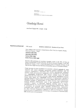 CV Rossi Gianluigi