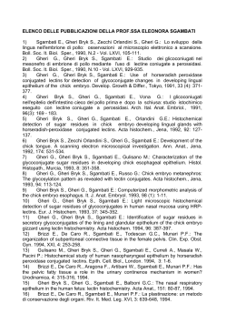 ELENCO DELLE PUBBLICAZIONI DELLA PROF.SSA ELEONORA