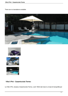 Villa 5 Pini - Casamicciola Terme