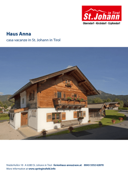Haus Anna in St. Johann in Tirol