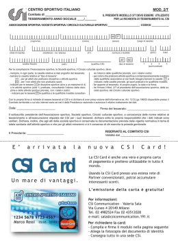 CSI Card - CSI Torino