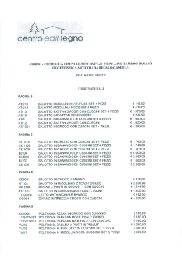 listino linea midollino base