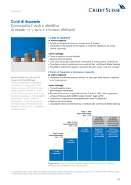 "Conti di risparmio" PDF
