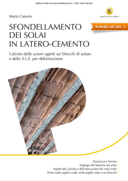 Sfondellamento dei solai in latero-cemento