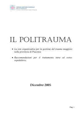 IL POLITRAUMA