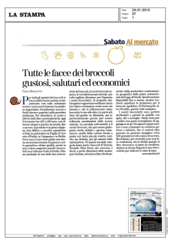 Tutte le facce dei broccoli - Content Management Slow Food