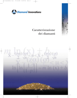 Caratterizzazione dei diamanti