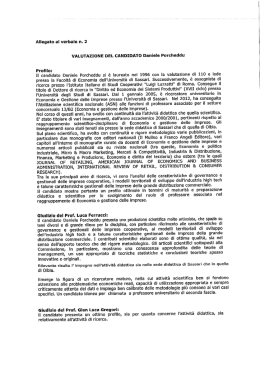Allegato al verbale n. 2 - DiSea