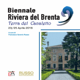 Presentazione della Biennale Riviera del Brenta. Clicca qui per