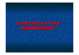 IL PROJECT CYCLE MANAGEMENT - PMI-NIC