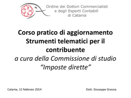 12/2/2014 Commissione imposte dirette - corso