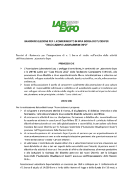 Scarica QUI il Bando - Fondazione Giangiacomo Feltrinelli