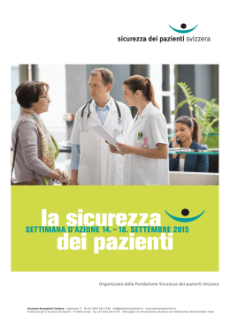 Organizzata dalla Fondazione Sicurezza dei pazienti Svizzera
