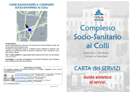 Guida sintetica colli - Azienda ULSS 16 Padova