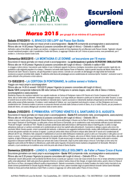 Escursioni giornaliere