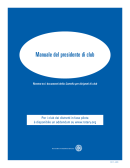 Manuale del presidente di club