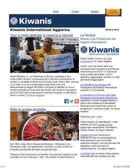 Notizie sulla Fondazione del Kiwanis International Risorse per i soci