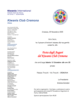 Festa degli Auguri del Kiwanis Club Cremona