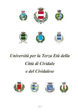 Universit&agrave; per la Terza Et&agrave; della Citt&agrave; di Cividale e del Cividalese