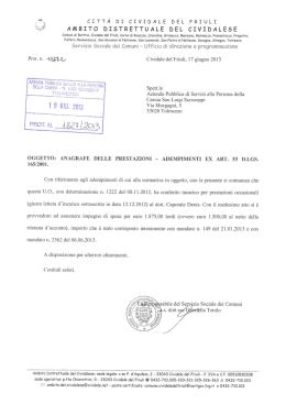 città di cividale del friuli - ASP della Carnia