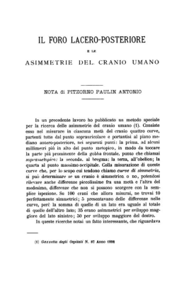 IL FORO LACERO-PUSTERIORE