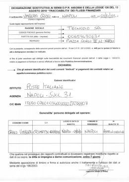 _asosm aoio_"reaesiiﬂie|um` DEI FLUSSI FINANZIARI