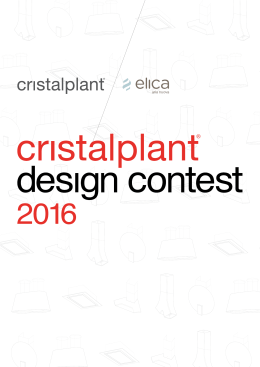 Bando di concorso - Cristalplant design contest
