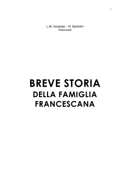 Storia della Famiglia Francescana - Assisi OFM