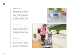 lavastoviglie intro Versatilit&agrave; Leggerezza Ergonomia