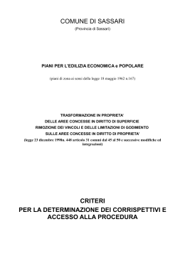 Criteri per la determinazione dei corrispettivi e accesso alla procedura