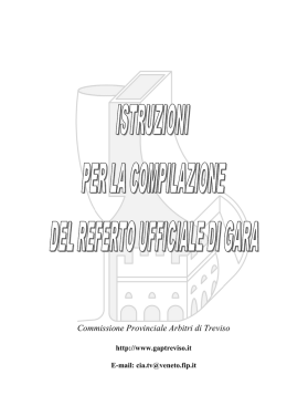 Istruzioni per la compilazione del Referto