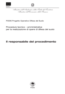 Il responsabile del procedimento