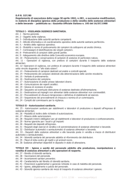 D.P.R. 327/80 Regolamento di esecuzione della Legge