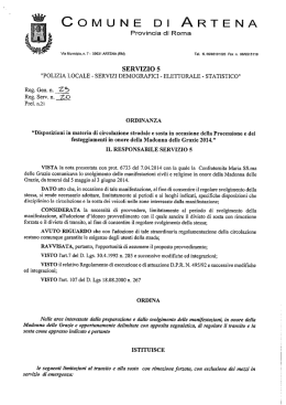 Ordinanza n.29 del 09/05/2014
