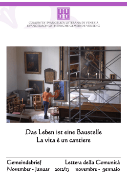 Das Leben ist eine Baustelle La vita &egrave; un cantiere