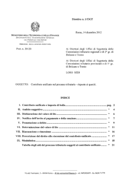 Direttiva 2/DGT del 14 dicembre 2012