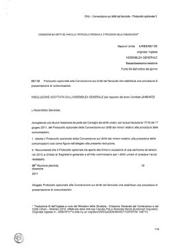 ONU - Convenzione sui diritti del fanciullo