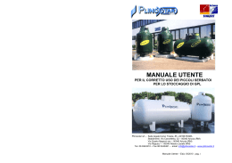 Manuale utente serbatoi GPL