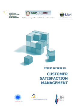 customer satisfaction management - Pubblica amministrazione di