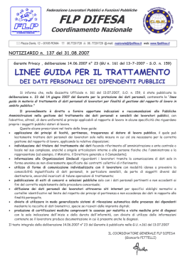 Notdif137-31.08.07-Delibare Garante trattam. dati dip
