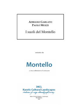 I suoli del Montello. Adriano Garlato, Paolo Mozzi