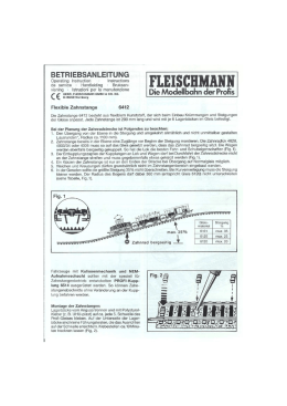 Anleitung - Fleischmann
