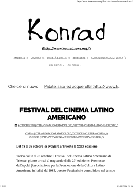 Festival del Cinema Latino Americano - Konrad