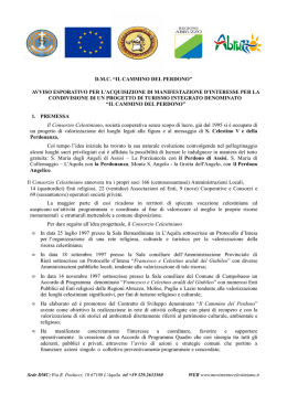 il cammino del perdono - Comune di San Nicandro Garganico
