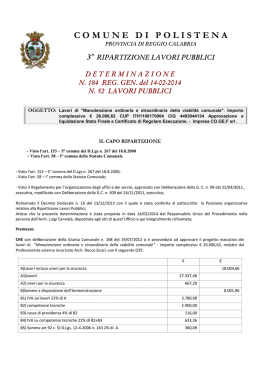 Det. n. 184/2014 - Comune di Polistena