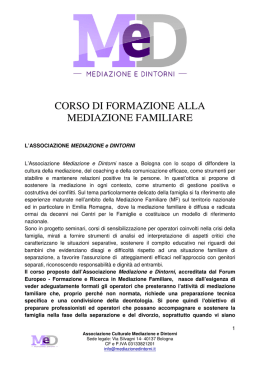 Scarica il programma - Mediazione e Dintorni
